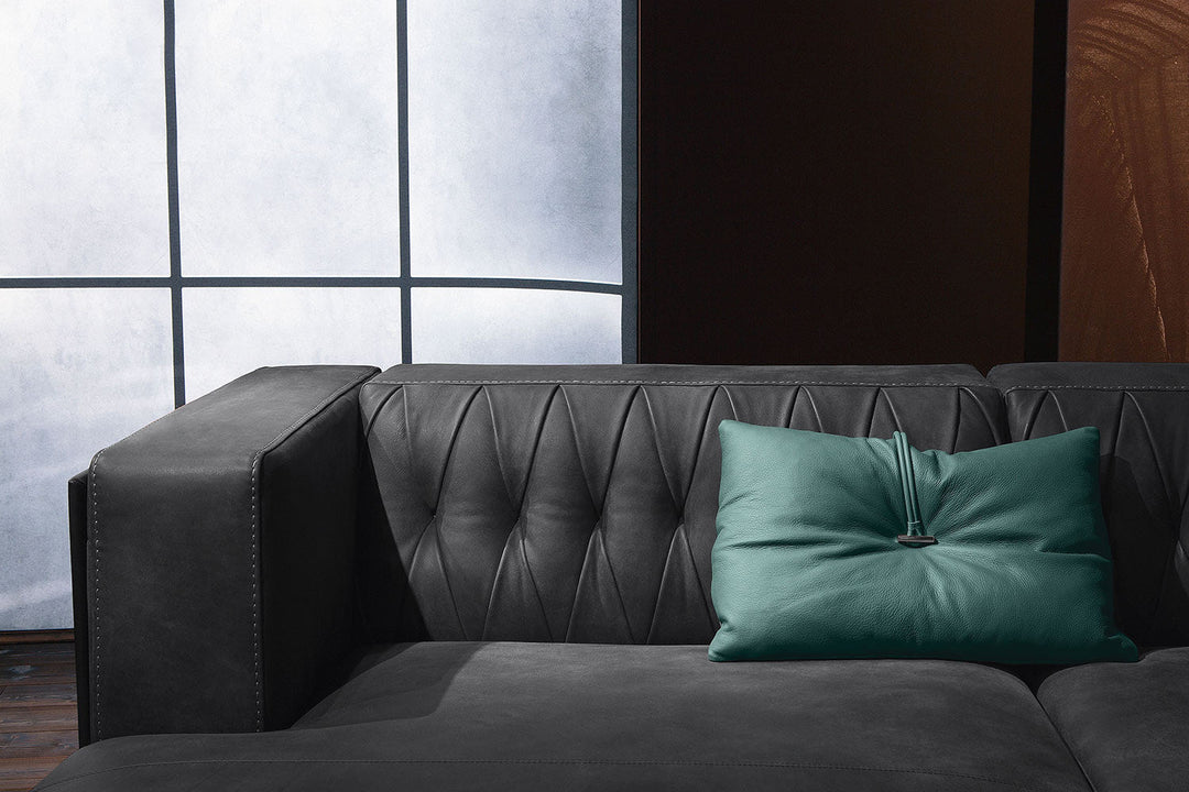 McQueen Corner Sectional Sofa with Peninsula Sectionals Gamma Arredamenti