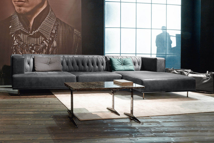 McQueen Sectional Sofa with Chaise Sectionals Gamma Arredamenti