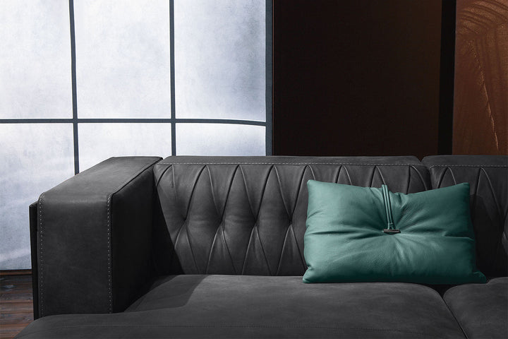 McQueen Sectional Sofa with Chaise Sectionals Gamma Arredamenti
