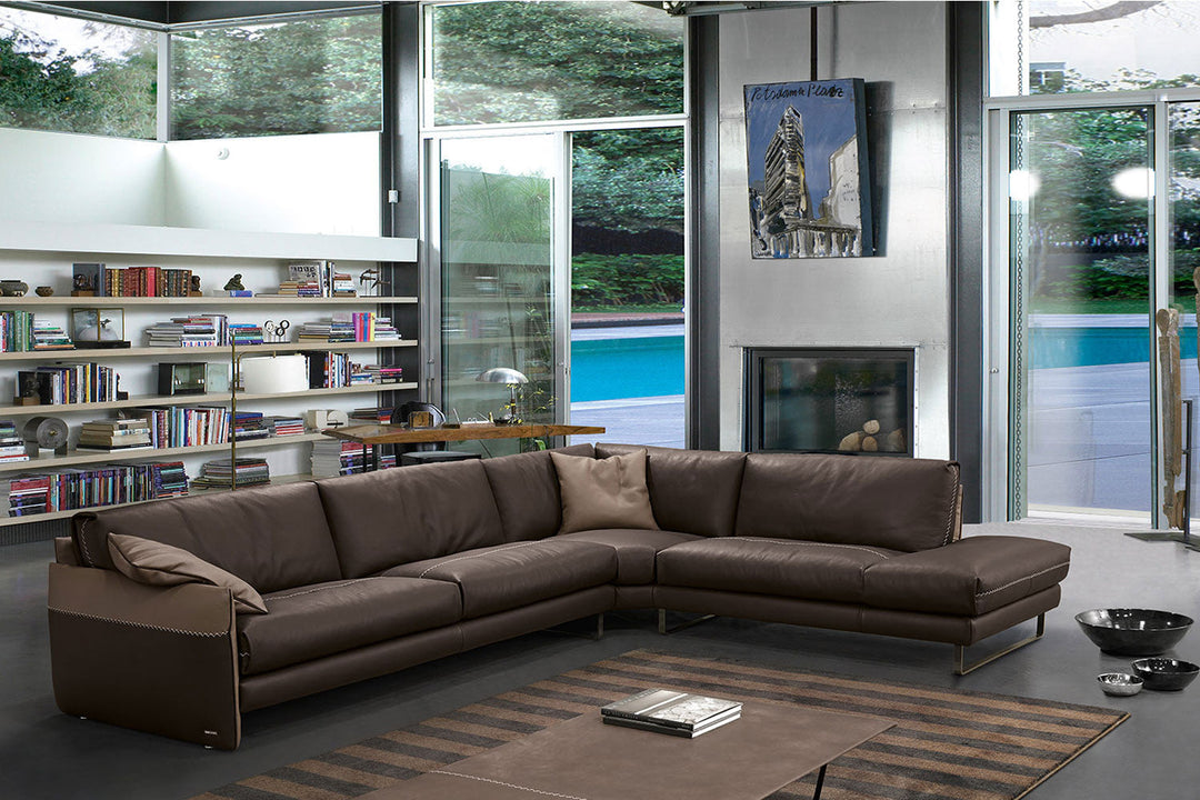 Mood Corner Sectional Sofa with Peninsula Sectionals Gamma Arredamenti