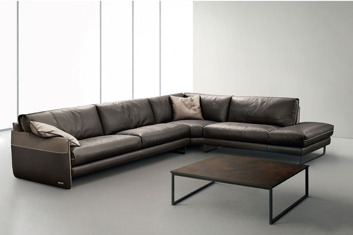 Mood Corner Sectional Sofa with Peninsula Sectionals Gamma Arredamenti