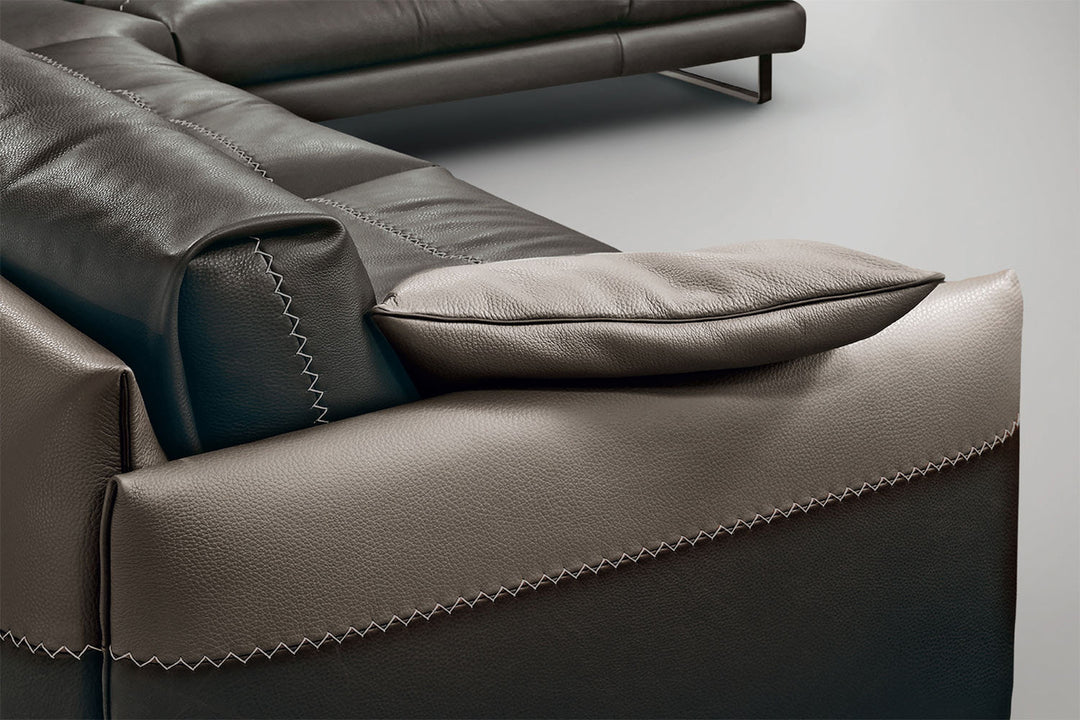 Mood Corner Sectional Sofa with Peninsula Sectionals Gamma Arredamenti