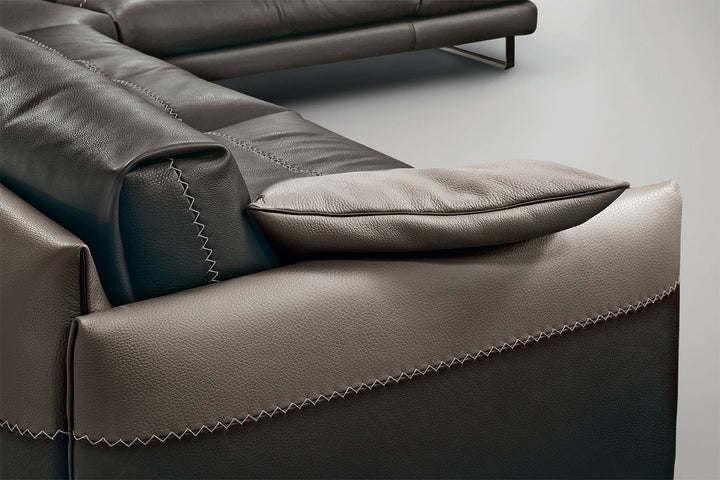 Mood Corner Sectional Sofa with Peninsula Sectionals Gamma Arredamenti