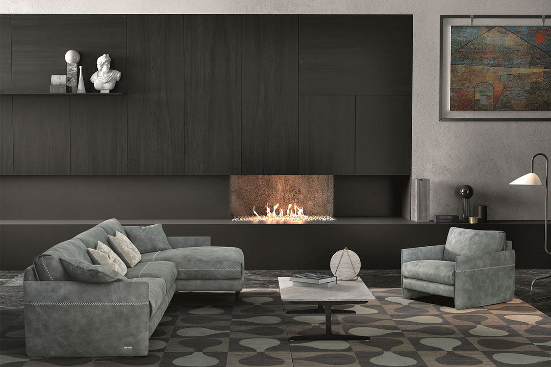 Mood Sectional Sofa with Chaise Sectionals Gamma Arredamenti