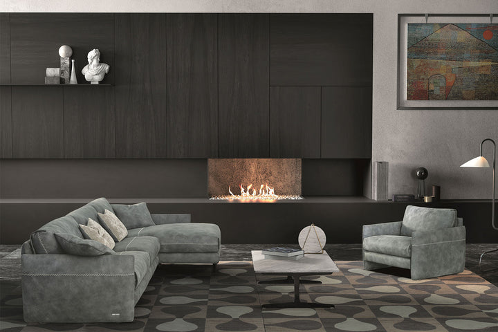 Mood Sectional Sofa with Chaise Sectionals Gamma Arredamenti