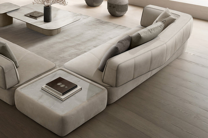 Morgan Corner Sectional Sofa With Peninsula Sectionals Gamma Arredamenti