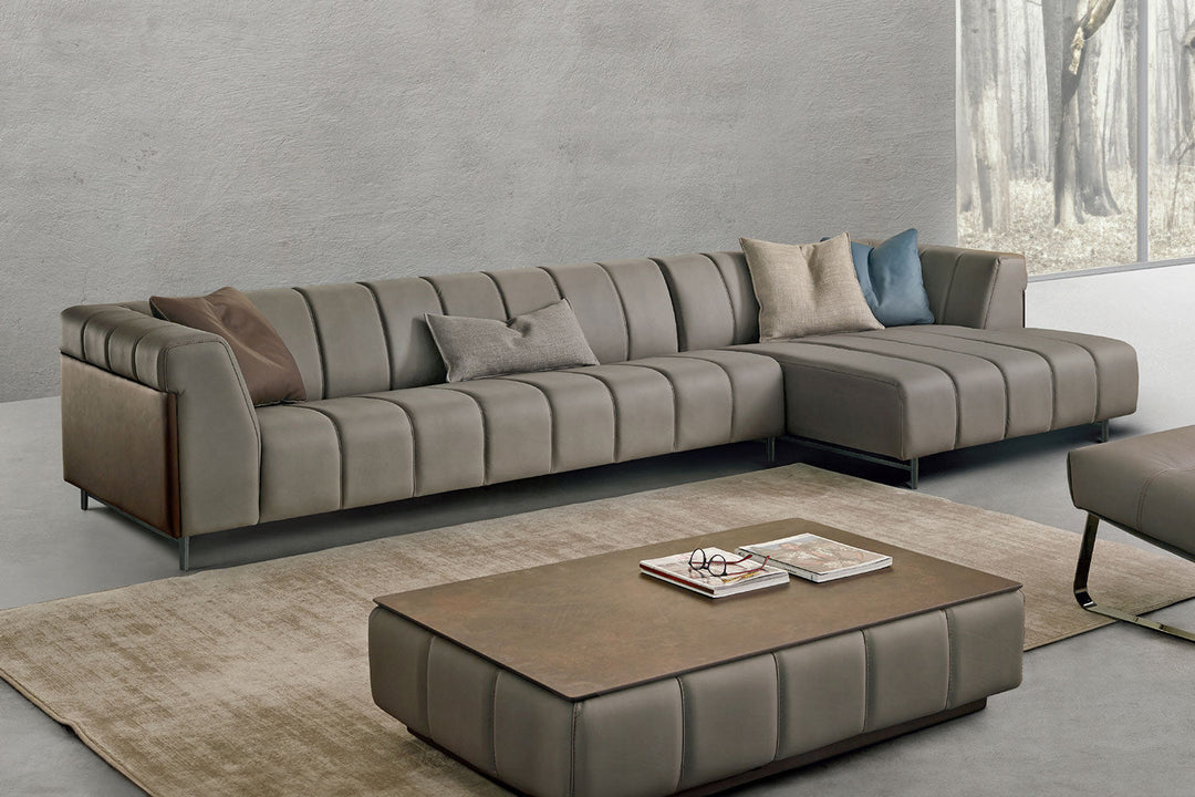 Nautilus Sectional Sofa with Chaise Sectionals Gamma Arredamenti