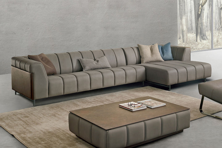 Nautilus Sectional Sofa with Chaise Sectionals Gamma Arredamenti