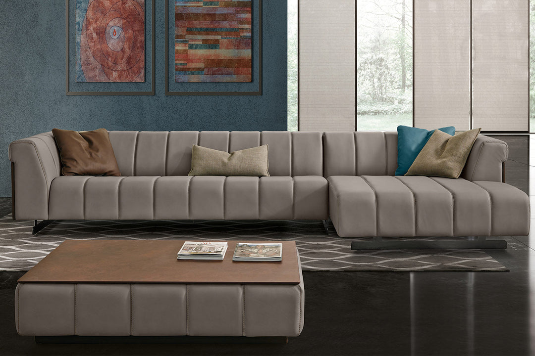 Nautilus Sectional Sofa with Chaise Sectionals Gamma Arredamenti