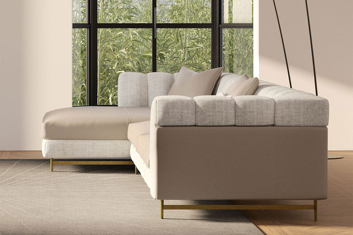 Nautilus Sectional Sofa with Chaise Sectionals Gamma Arredamenti