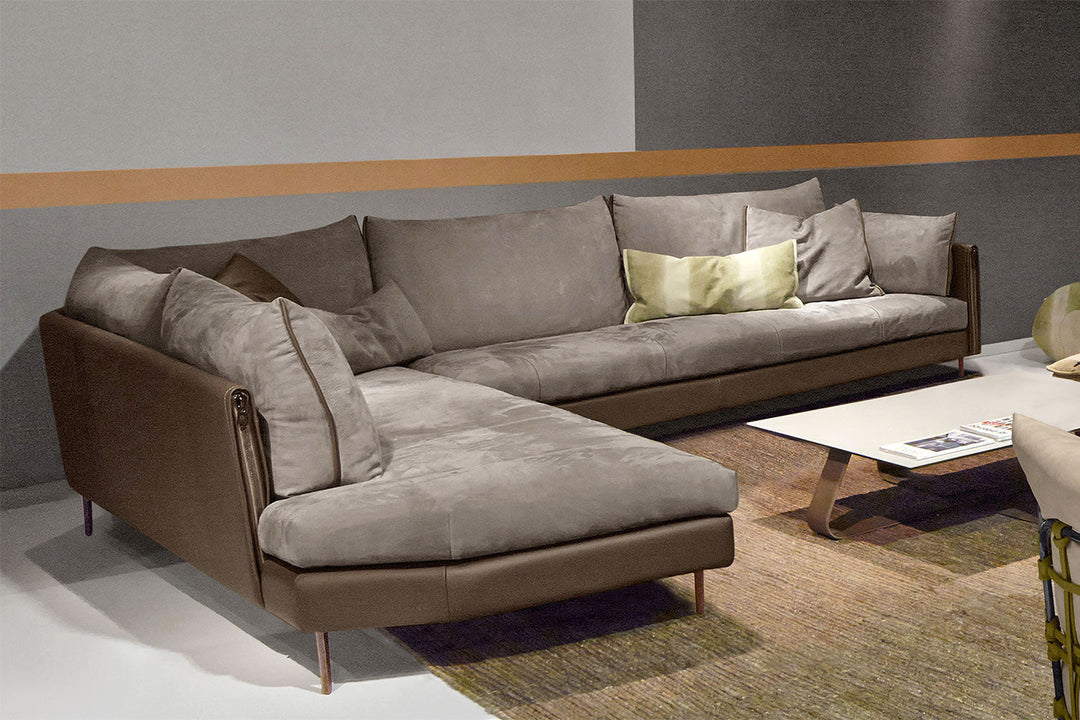 New York Corner Sectional Sofa with Peninsula Sectionals Gamma Arredamenti