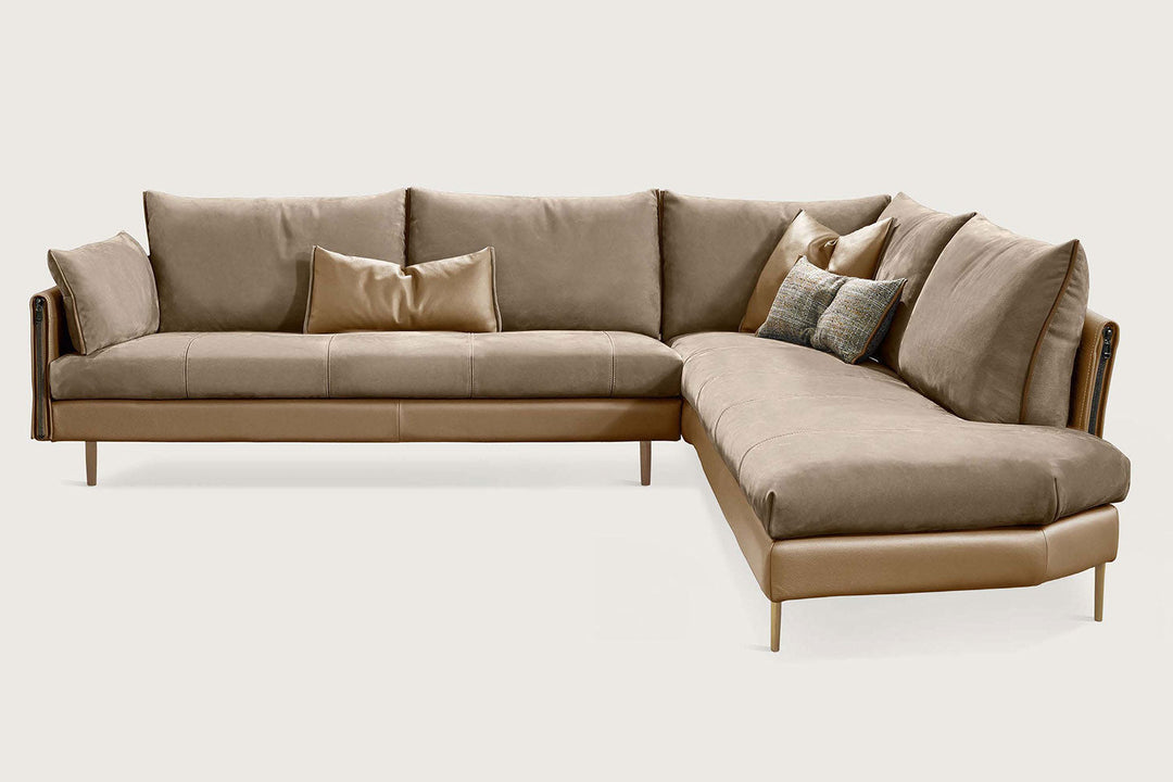 New York Corner Sectional Sofa with Peninsula Sectionals Gamma Arredamenti
