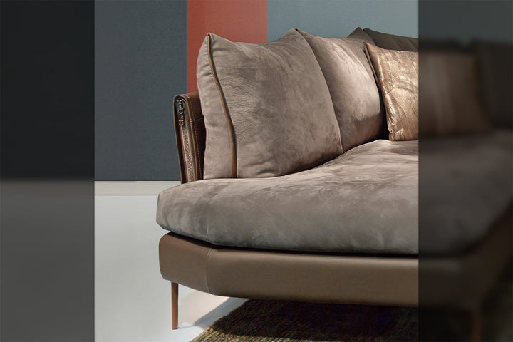 New York Sectional Sofa with Chaise Sectionals Gamma Arredamenti