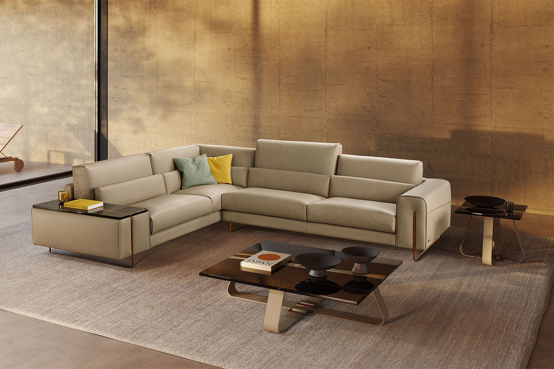 Newport Sectional Sofa With End Table Sectionals Gamma Arredamenti