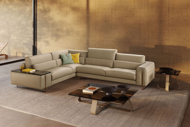Newport Sectional Sofa With End Table Sectionals Gamma Arredamenti