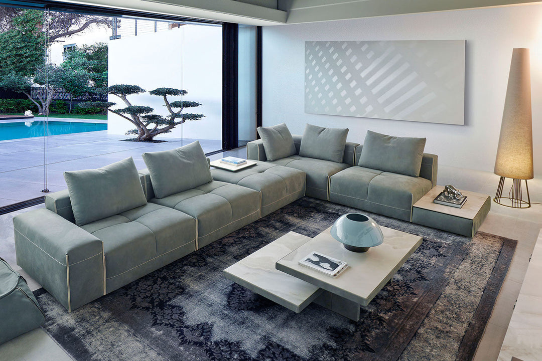 Puzzle Corner Sectional Sofa with Peninsula Sectionals Gamma Arredamenti