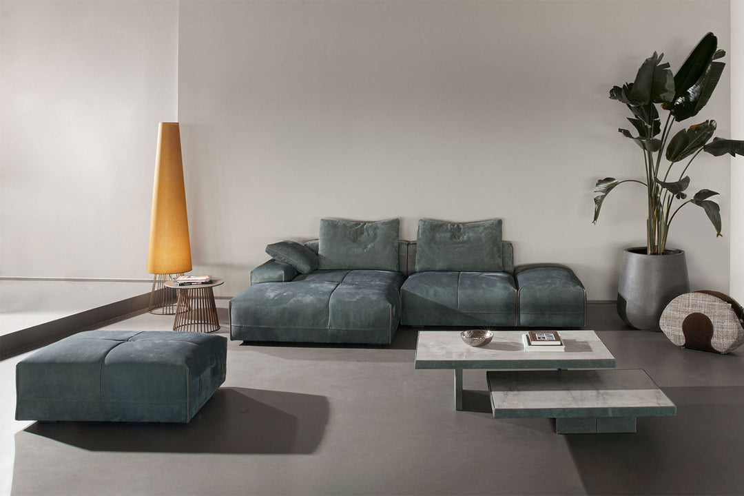 Puzzle Sectional Sofa with Chaise Comp. B Sectionals Gamma Arredamenti