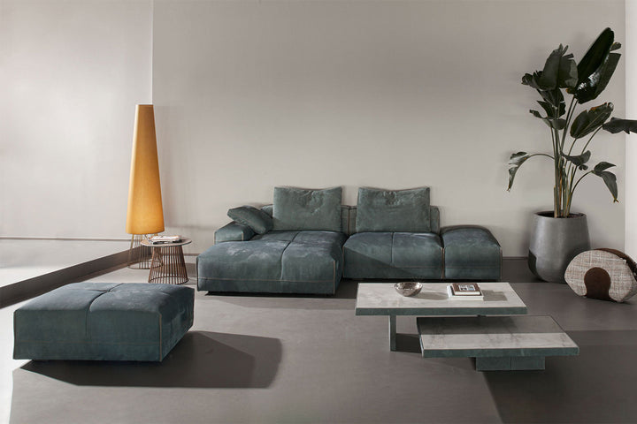 Puzzle Sectional Sofa with Chaise Comp. B Sectionals Gamma Arredamenti