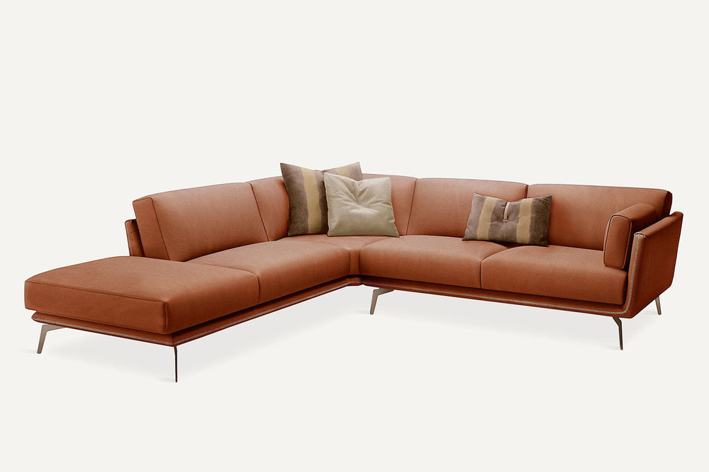 Ralph Corner Sectional Sofa with Peninsula Sectionals Gamma Arredamenti