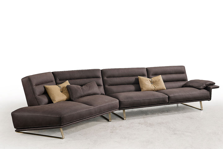 Renegade Angled Sectional Sofa with Peninsula Sectionals Gamma Arredamenti