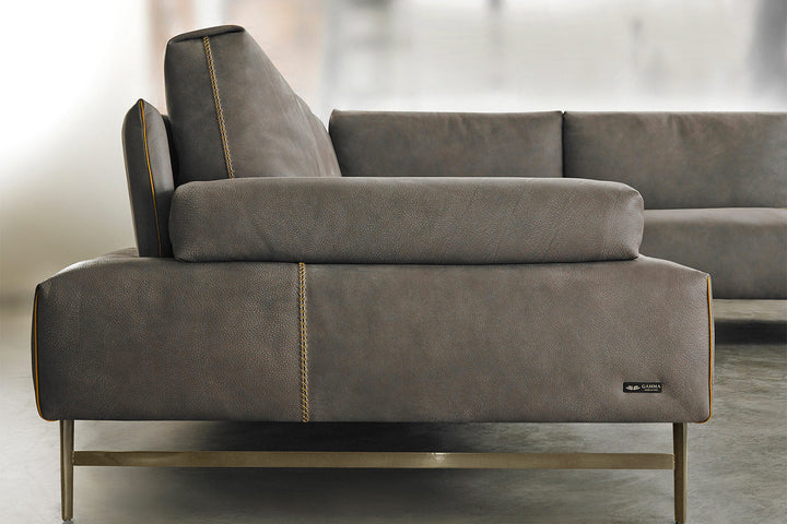 Saks Corner Sectional Sofa with Peninsula Sectionals Gamma Arredamenti
