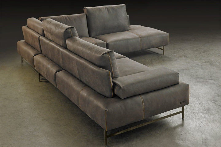 Saks Corner Sectional Sofa with Peninsula Sectionals Gamma Arredamenti
