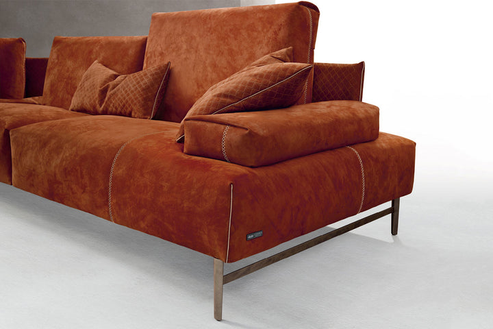 Saks Corner Sectional Sofa with Peninsula Sectionals Gamma Arredamenti