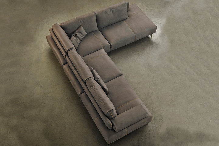 Saks Corner Sectional Sofa with Peninsula Sectionals Gamma Arredamenti