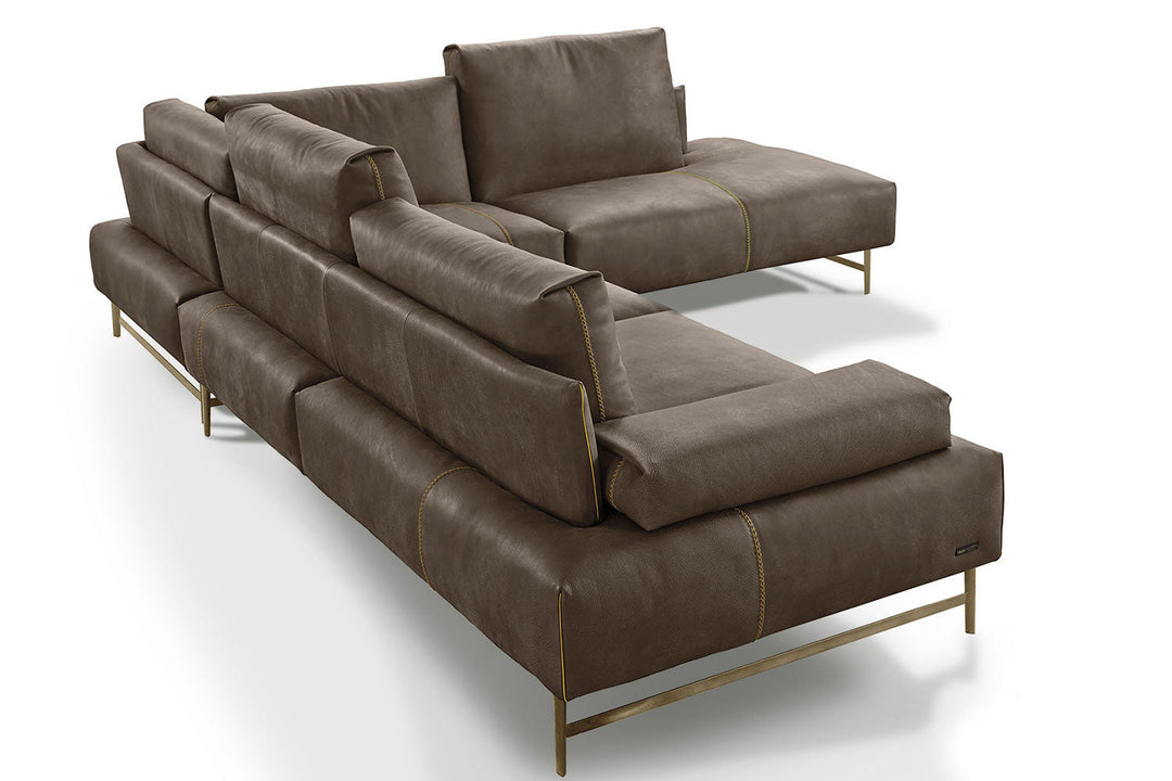 Saks Corner Sectional Sofa with Peninsula Sectionals Gamma Arredamenti
