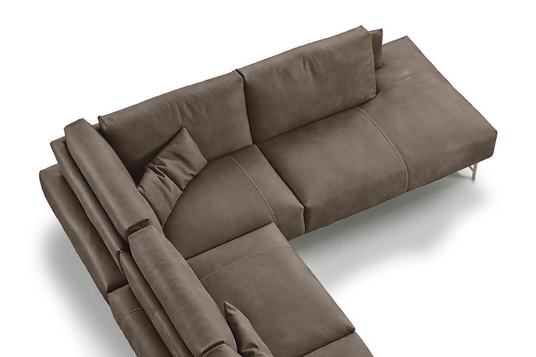 Saks Corner Sectional Sofa with Peninsula Sectionals Gamma Arredamenti