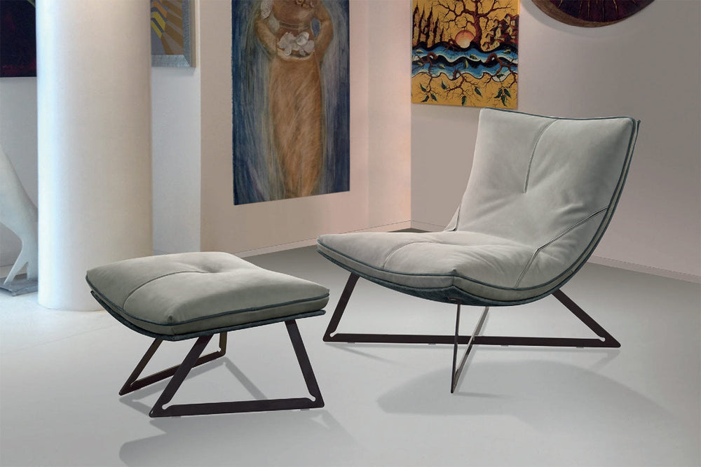 Scarlett Footstool Ottomans + Stools Gamma Arredamenti