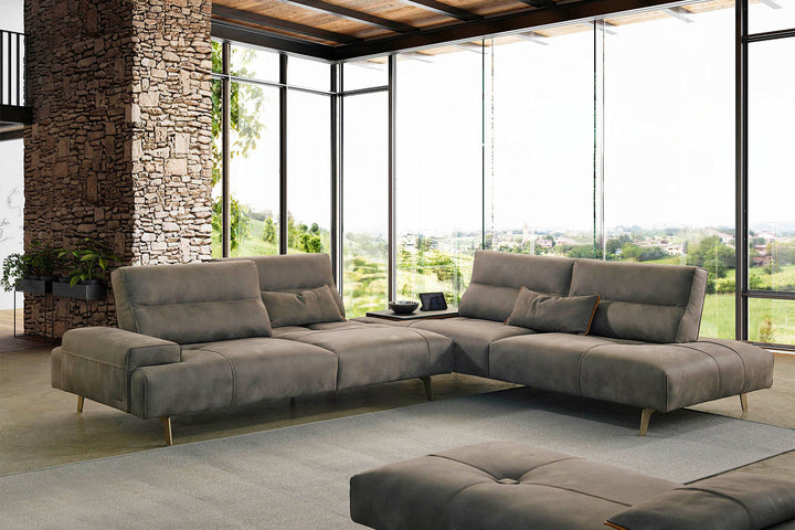 Smart Corner Sectional with Ceramic Table Sectionals Gamma Arredamenti