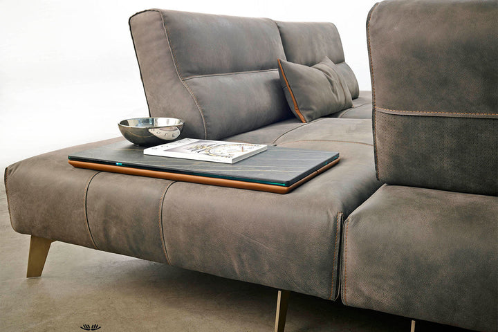 Smart Corner Sectional with Ceramic Table Sectionals Gamma Arredamenti