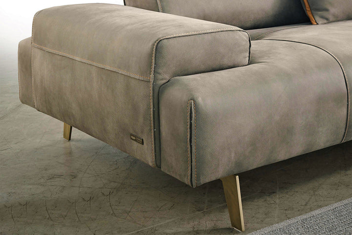 Smart Corner Sectional with Ceramic Table Sectionals Gamma Arredamenti