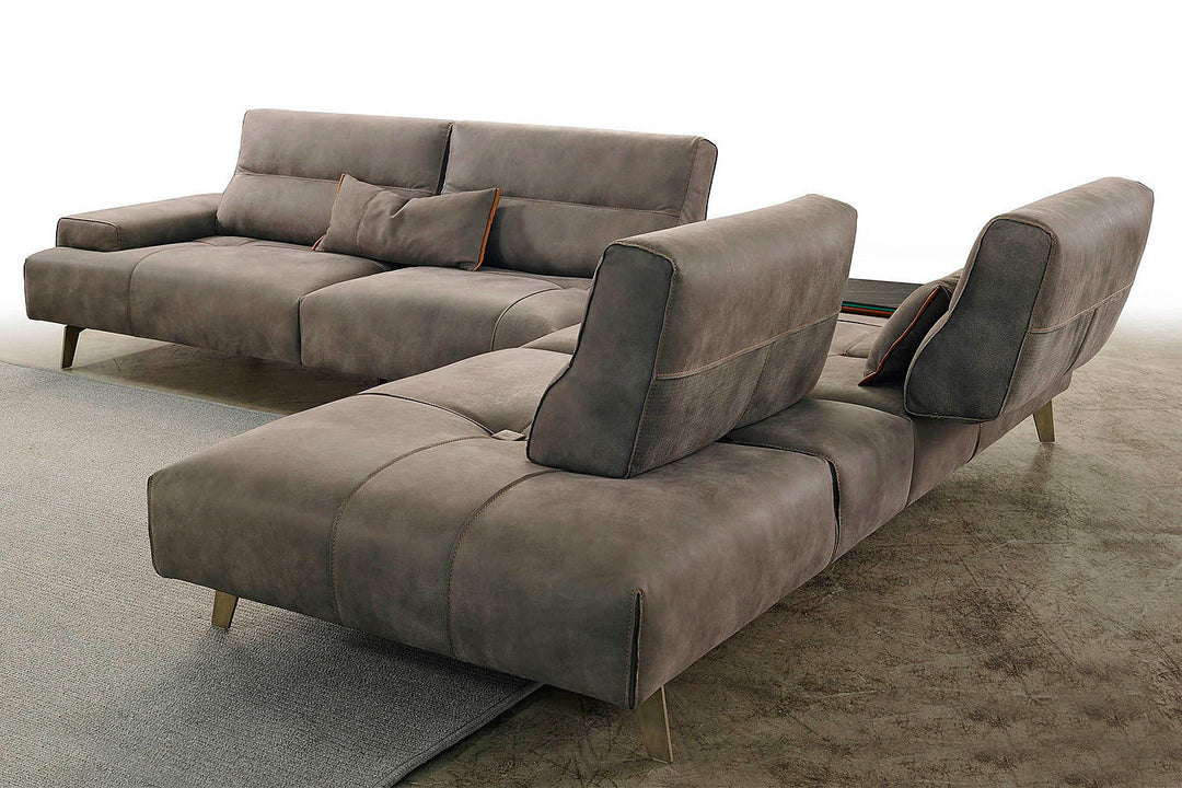 Smart Corner Sectional with Ceramic Table Sectionals Gamma Arredamenti
