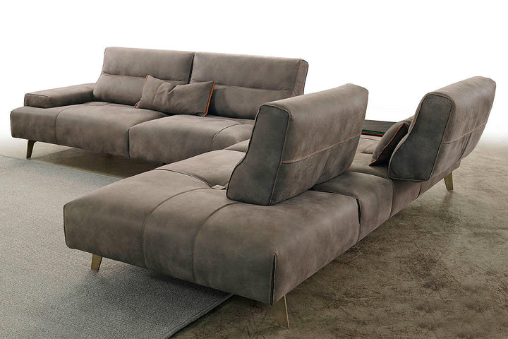 Smart Corner Sectional with Ceramic Table Sectionals Gamma Arredamenti