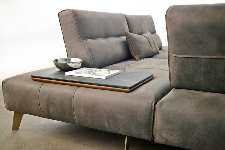Smart J-Shape Sectional Sofa Sectionals Gamma Arredamenti