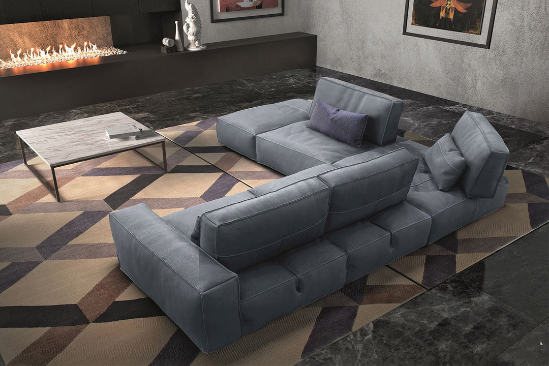 Soho Corner Sectional Sofa with Peninsula Sectionals Gamma Arredamenti