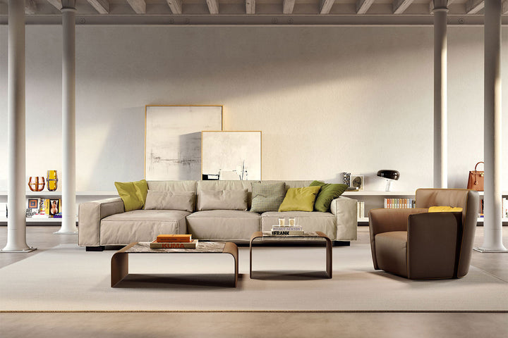 Soho Sectional Sofa with Chaise Sectionals Gamma Arredamenti