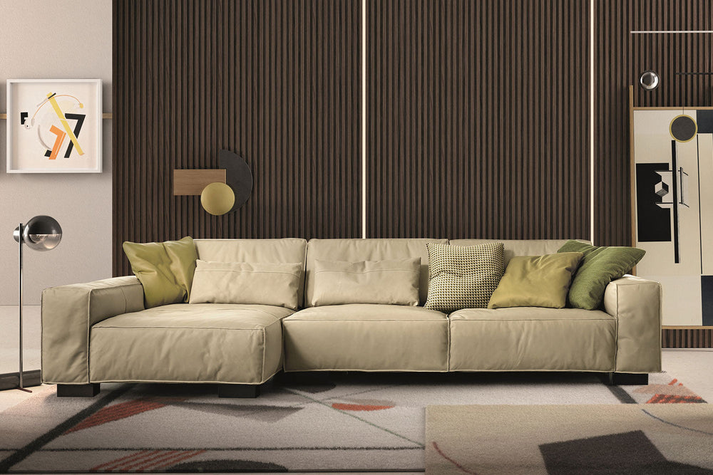 Soho Sectional Sofa with Chaise Sectionals Gamma Arredamenti