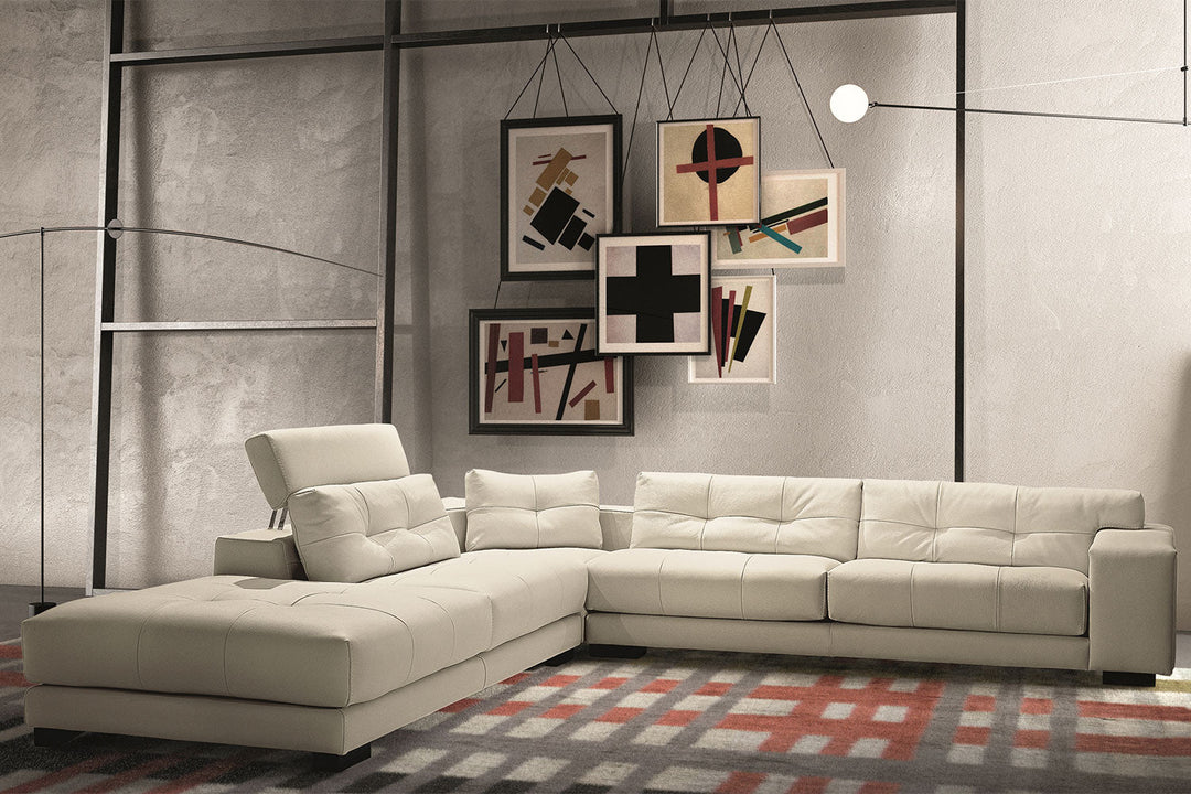 Soleado Corner Sectional Sofa with Peninsula Sectionals Gamma Arredamenti