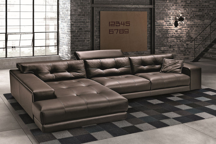 Soleado Sectional Sofa with Chaise Sectionals Gamma Arredamenti