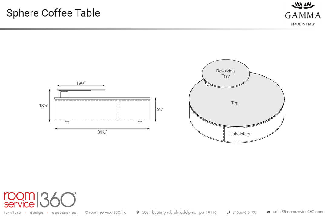 Sphere Coffee Table Coffee Tables Gamma Arredamenti
