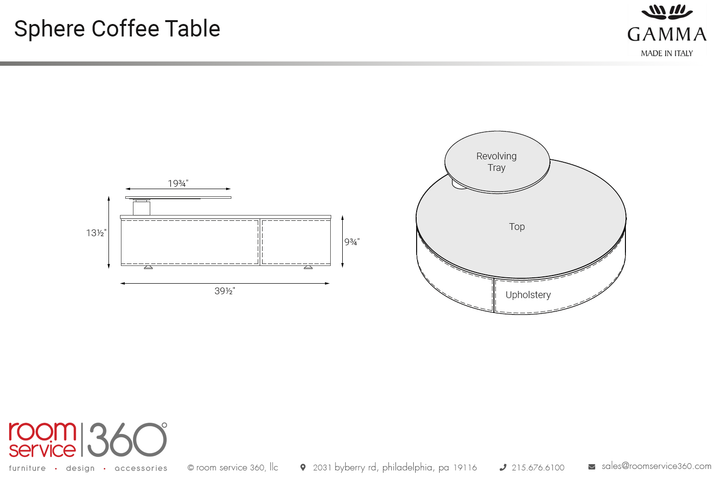 Sphere Coffee Table Coffee Tables Gamma Arredamenti
