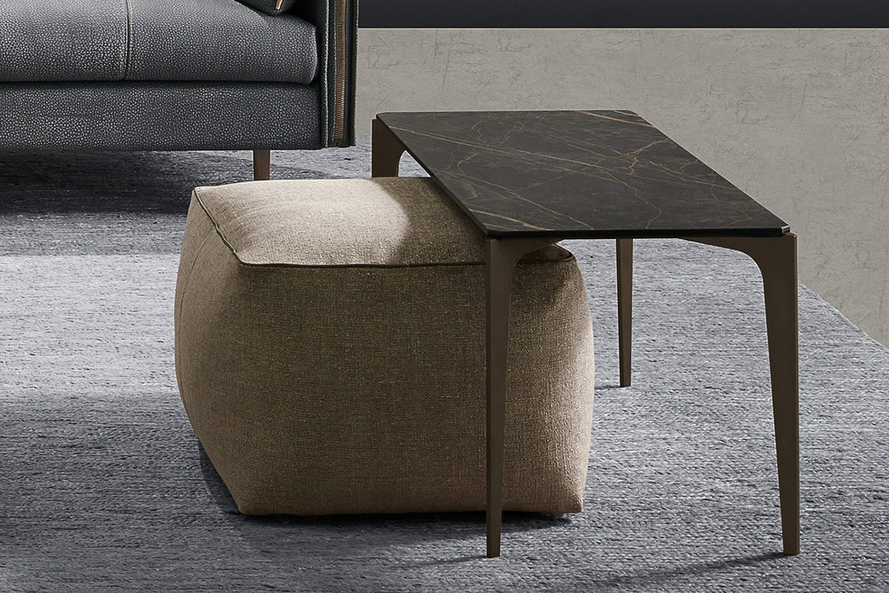 Stone Pouf Ottomans + Stools Gamma Arredamenti