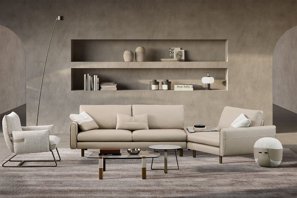 Summer Angled Sectional Sofa with Table Sectionals Gamma Arredamenti