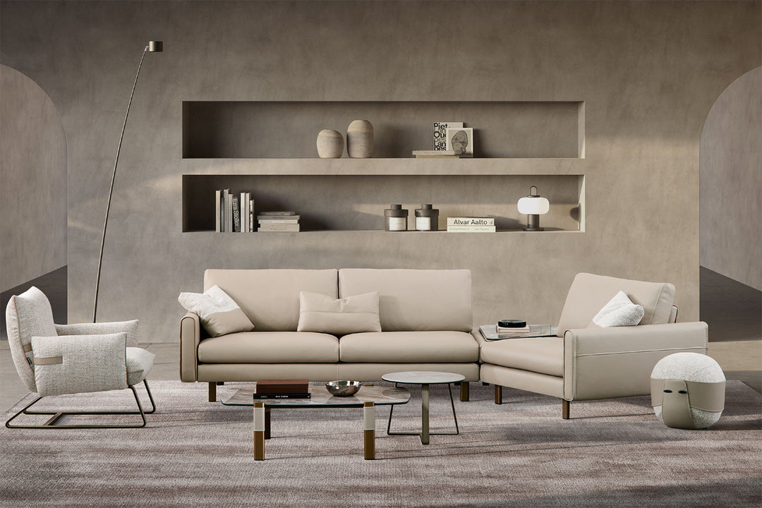Summer Angled Sectional Sofa with Table Sectionals Gamma Arredamenti