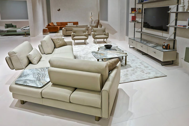 Summer Angled Sectional Sofa with Table Sectionals Gamma Arredamenti