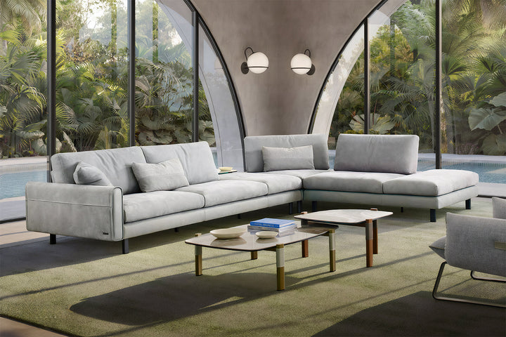 Summer Corner Sectional Sofa with Peninsula Sectionals Gamma Arredamenti