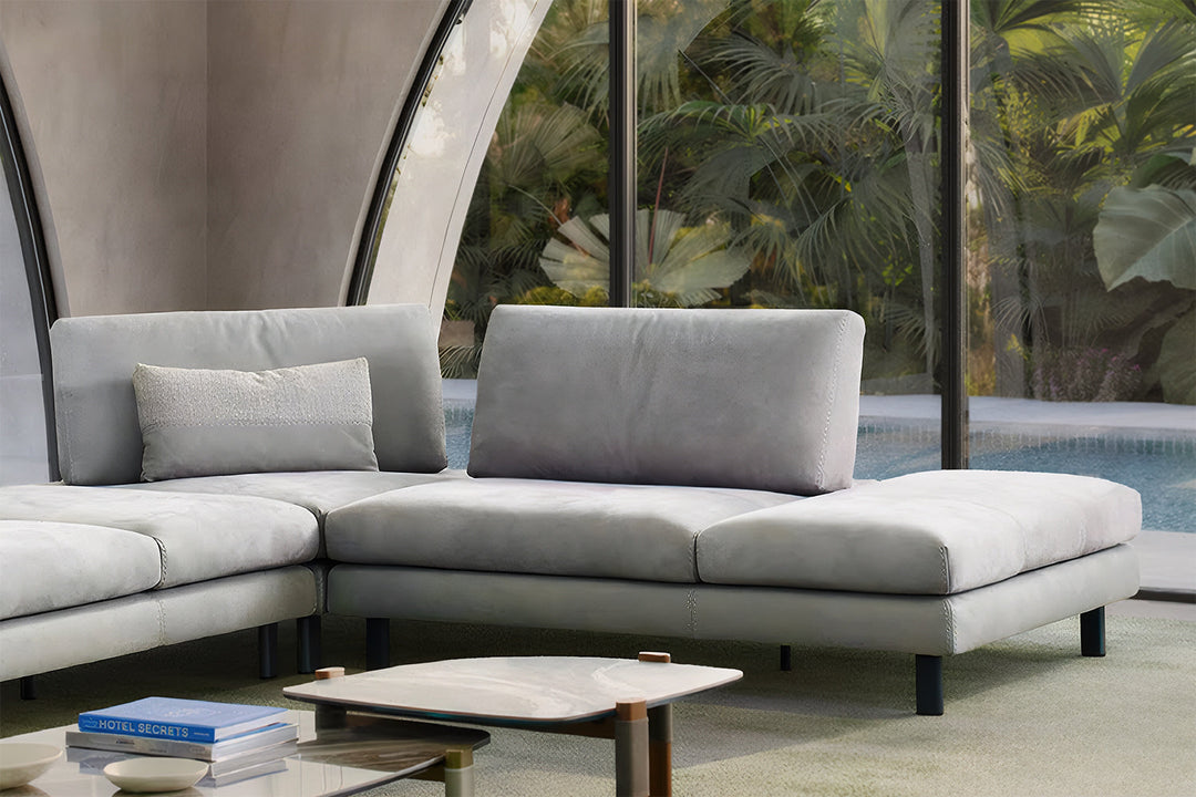 Summer Corner Sectional Sofa with Peninsula Sectionals Gamma Arredamenti